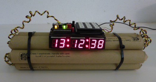 Bomb alarm clock